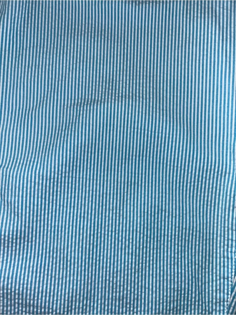 Crown & Ivy Seersucker Boating Pants Cropped Cotton Chino Sz 14 Coastal Nautical